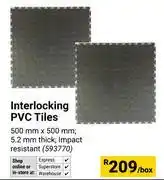 Builders Warehouse Interlocking PVC Tiles 500mm x 500mm 593770-Per Box offer