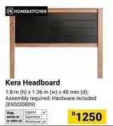 Builders Warehouse Home & Kitchen Kera Headboard 1.8m (h) x 1.36m (w) x 40mm (d) 850020809 offer