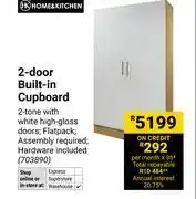 Builders Warehouse Home & Kitchen 2 Door Built In Cupboard 703890 offer