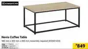 Builders Warehouse Home & Kitchen Nevis Coffee Table 980mm X 400mm X 450mm 850001424 offer