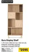Builders Warehouse Buru Display Shelf Incl Hardware 1.78m(h) X 800mm(w) X 360mm(d) 704150 offer