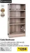 Builders Warehouse Cuba Bookcase Incl Hardware 1.2m(h) X 600mm(w) x 300mm(d) 621253, 621257, 702808 offer
