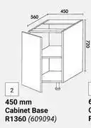 Builders Warehouse Home & Kitchen 450mm Cabinet Base (Floor Units) 609094 offer