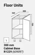 Builders Warehouse Home & Kitchen 300mm Cabinet Base (Floor Units) 609097 offer