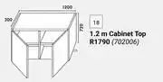 Builders Warehouse Home & Kitchen 1.2m Cabinet Top (Wall Units) 702006 offer