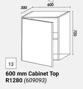 Builders Warehouse Home & Kitchen 600mm Cabinet Top (Wall Units) 609093 offer