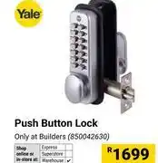 Builders Warehouse Yale Push Button Lock 850042630 offer