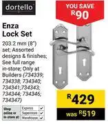 Builders Warehouse Dortello Enza Lock Set offer