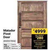 Builders Warehouse Matador Pivot Door 850037854 offer
