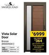 Builders Warehouse Swartland Vista Solar Door (Bronze) 850039261 offer