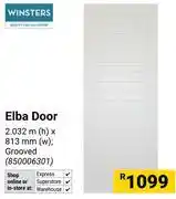 Builders Warehouse Winster Elba Door (Grooved) 2.032(h) X 813mm(w) 850006301 offer