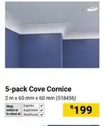 Builders Warehouse 5-Pack Cove Cornice 2m x 60mm x 60mm 518456 offer