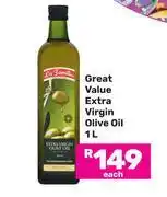 Game Great Value Extra Virgin Olive Oil-1L offer