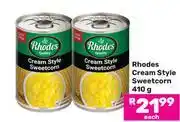 Game Rhodes Cream Style Sweetcorn-410g offer