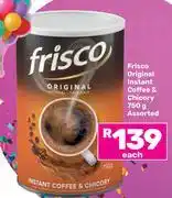 Game Frisco Original Instant Coffee & Chicory Assorted-750g offer