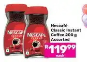 Game Nescafe Classic Instant Coffee Assorted-200g offer