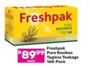 Game Freshpak Pure Rooibos Tagless Teabags 160 Pack offer