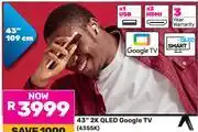 Game TCL 43 2K QLED Google TV 43S5K 850028882 offer