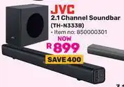 Game JVC 2.1 Channel Soundbar TH-N333B 850000301 offer