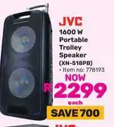 Game JVC 1600W Portable Trolley Speaker XN-518PB 778193 offer