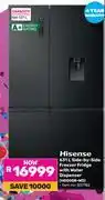 Game Hisense 631L Side By Side Freezer/Fridge With Water Dispenser H800SB-WD 837182 offer