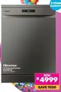 Game Hisense 13-Place Dishwasher H13DETG offer