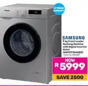 Game Samsung 9Kg Front Loader Washing Machine With Digital Inverter Motor WW90T3040BS offer