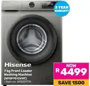 Game Hisense 7Kg Front Loader Washing Machine WFQP7012VMT offer