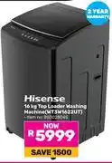 Game Hisense 16Kg Top Loader Washing Machine WT3W1622UT offer