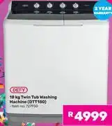 Game Defy 18Kg Twin Tub Washing Machine DTT180 offer