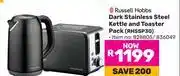 Game Russell Hobbs Dark Stainless Steel Kettle & Toaster Pack RHSSP30 828805/836049 offer