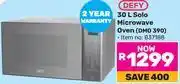 Game Defy 30L Solo Microwave Oven DMO 390 837188 offer