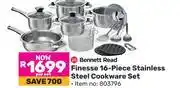 Game Bennett Read Finesse 16 Piece Stainless Steel Cookware Set 803796-Per Set offer