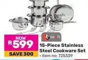 Game Tissolli 15 Piece Stainless Steel Cookware Set 725339 offer