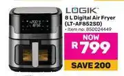 Game Logik 8L Digital Air Fryer LT-AF852SD 850024449 offer