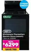 Game Defy Kitchenaire Thermofan+ Electric Stove DSS697 828580 offer