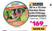 Game Garden Master 20m X 12mm Garden Hose With Fittings GM20122WF-Each offer