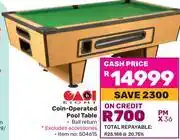 Game Eight Coin-Operated Pool Table offer