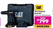 Game CAT 18V Impact Drill Kit offer