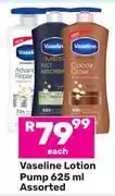 Game Vaseline Lotion Pump Assorted-625ml Each offer
