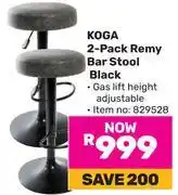 Game Koga 2-Pack Remy Bar Stool (Black)-Each offer