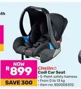 Game Chelino Codi Car Seat offer