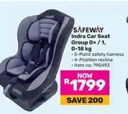 Game Safeway Indra Car Seat (Group 0+ /1) 0-18kg offer