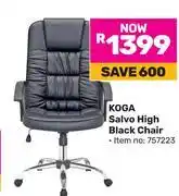 Game Koga Salvo High Black Chair offer