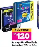 Game Always Quattro Pads Assorted 32s Or 36s Pack-For Any 2 offer