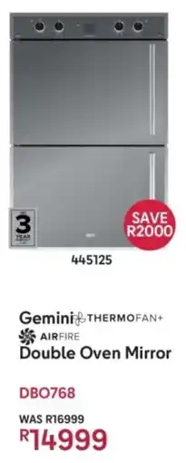 Makro Defy Gemini Double Oven Mirror offer