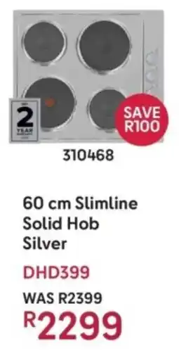 Makro Defy Slimline Solid Hob Silver offer