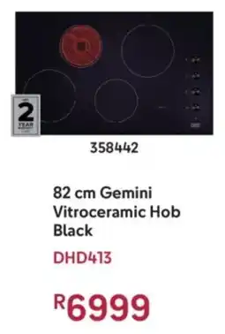 Makro Defy Gemini Vitroceramic Hob Black offer