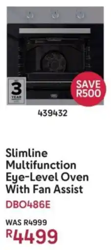 Makro Defy Slimline Multifunction Eye-Level Oven With Fan Assist offer