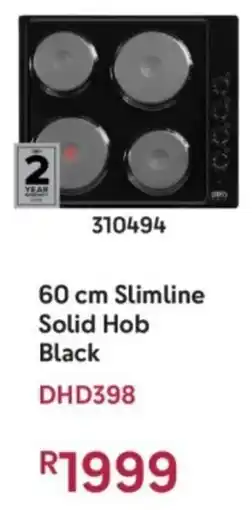 Makro Defy Slimline Solid Hob Black offer